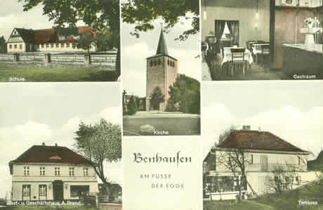 Ansichtskarte von Benhausen aus der Zeit um 1970