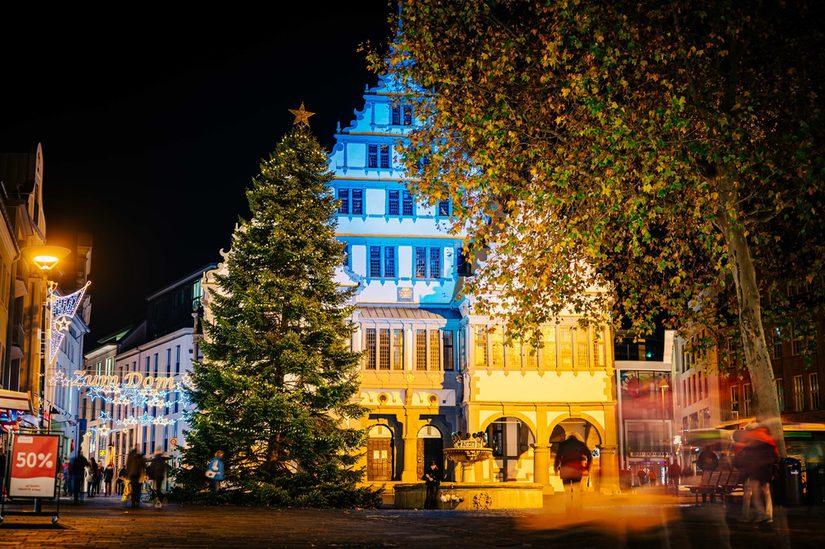 Weihnachtsbeleuchtung Rathaus
