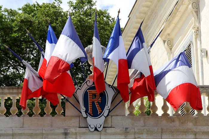 Französische Flaggen