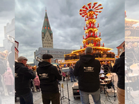 Auftritt Blechwerkstatt auf dem Weihnachtsmarkt