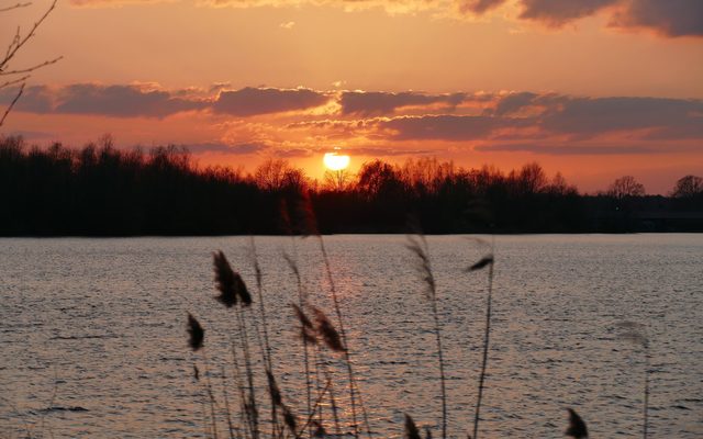 Sonnenuntergang am Lippesee