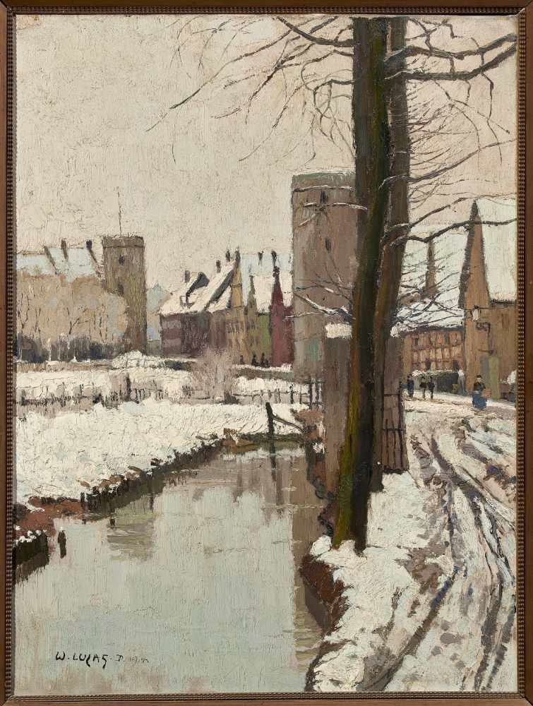 Willy Lucas Heiersmauer im Winter, 1914