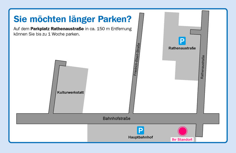 Lageplan Parkplan Rathenaustraße