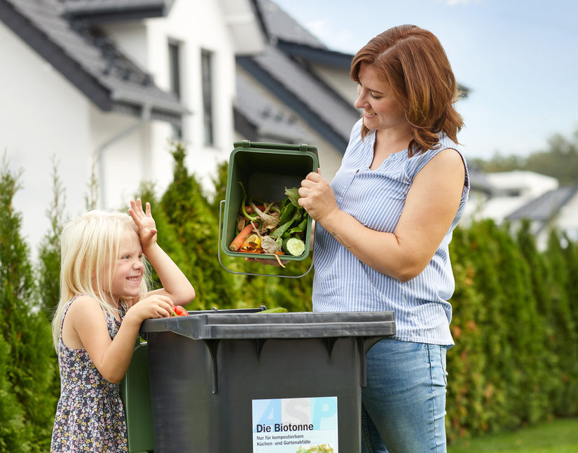 Steht die Mülltonnen schattig und kühl, ist der Insektenbefall der Bioabfälle deutlich geringer.