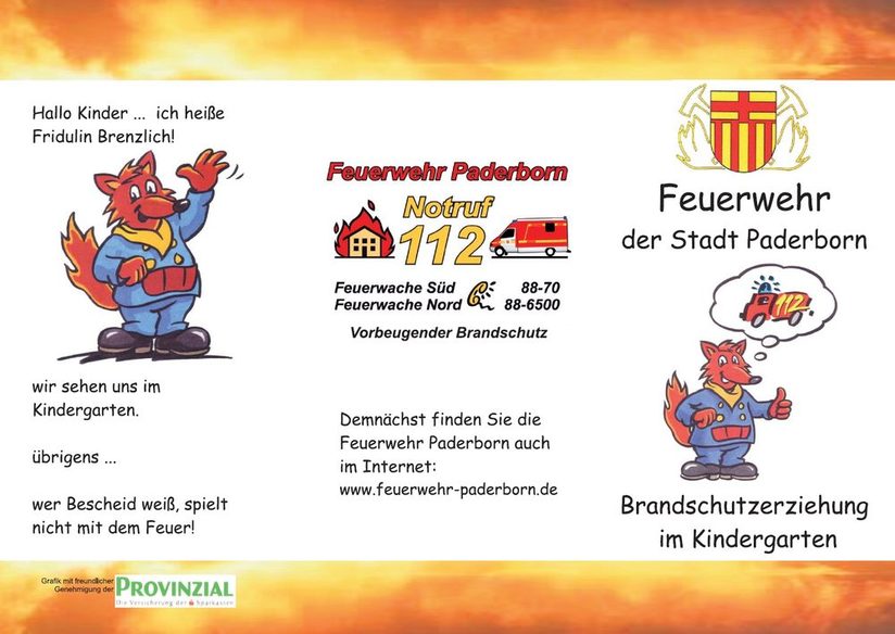 Flyer Brandschutzerziehung Teil 1