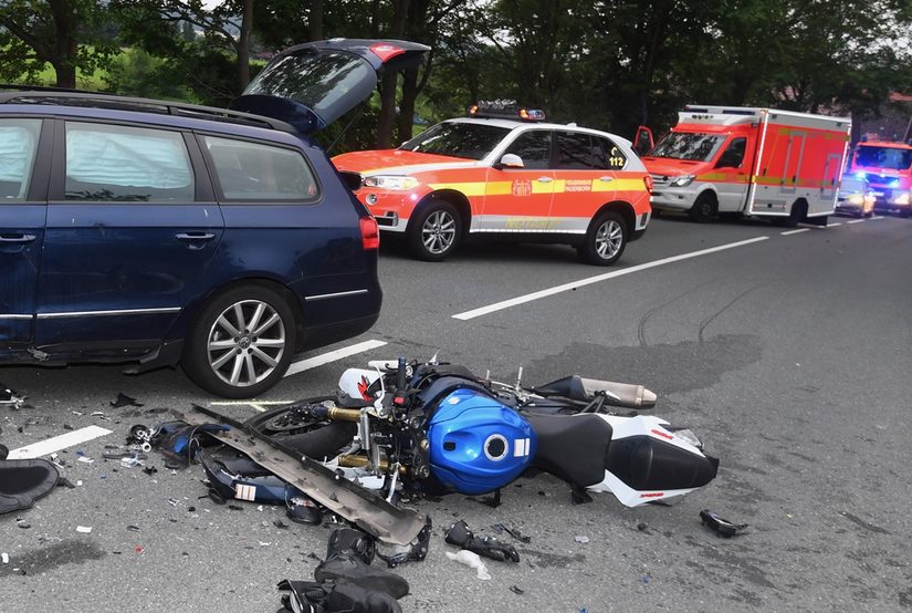 Verkehrsunfall mit Motorrad Dahl