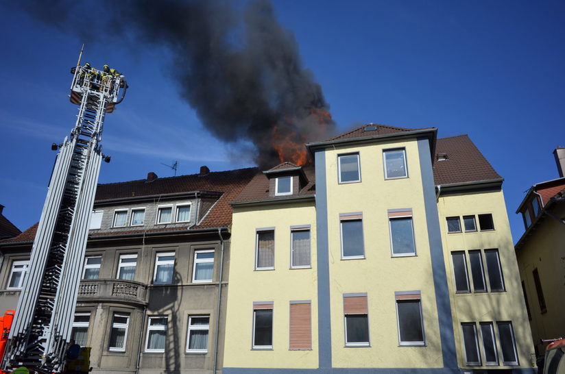 Dachstuhlbrand Neuhäuser Straße