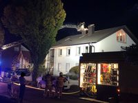 Kaminbrand in einem Einfamilienhaus