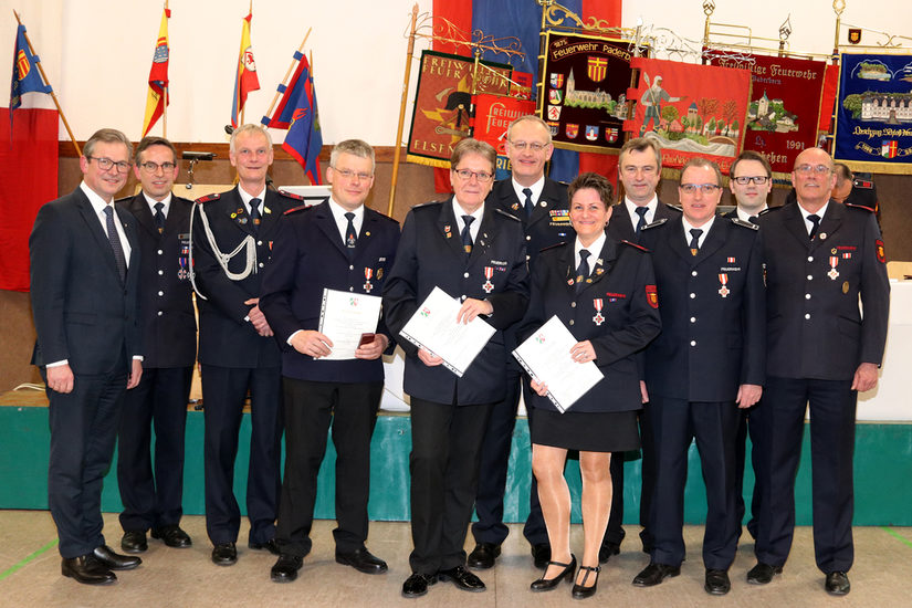 Ehrungen Jahreshauptversammlung Feuerwehr Paderborn