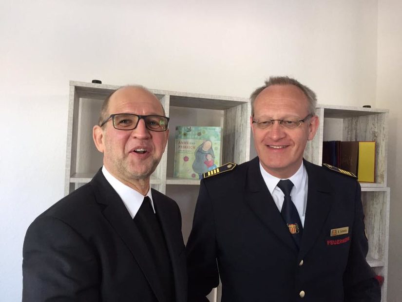 Pfarrer Peter Scheiwe, LdF Ralf Schmitz