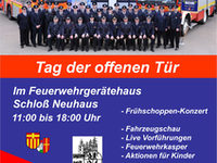 Plakat Löschzug Schloß Neuhaus Tag der offenen Tür