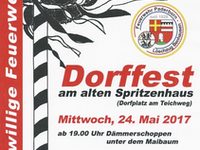 Plakat Löschzug Benhausen Dorffest