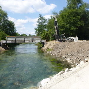 Erneuerung der Brücke am östlichen Teil des Padersees