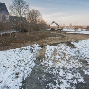 Im Januar 2016 gehen die Arbeiten trotz Schnee und Eis weiter.