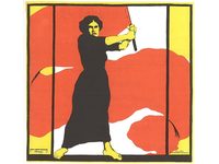 Plakat der Frauenbewegung zum Frauentag 8. März 1914