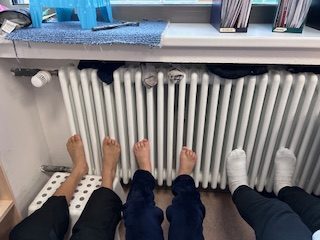 Füße wärmen