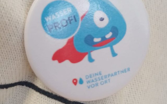 Button mit dem Wassertropfen