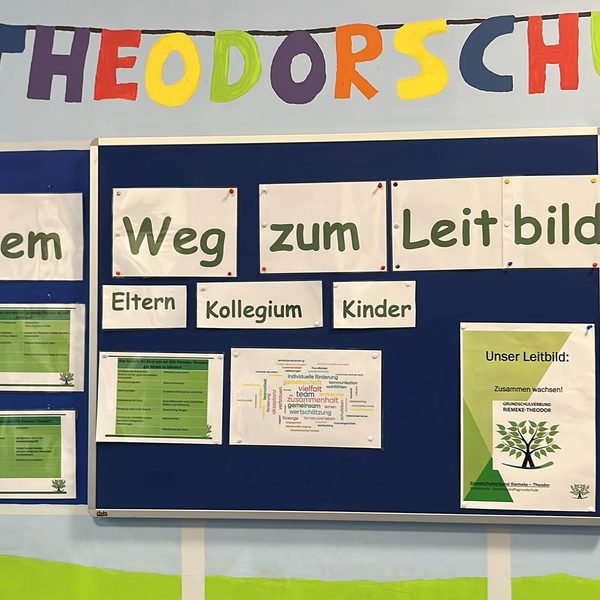 Aushang zum Leitbild.