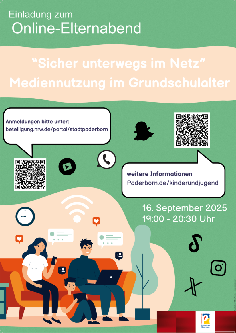 Plakat Online-Elternabend 2025