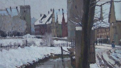 Willy Lucas (1884-1918), Heiersmauer im Winter 1914