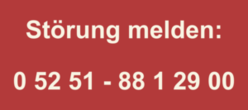 Störung melden 05251 - 8812900
