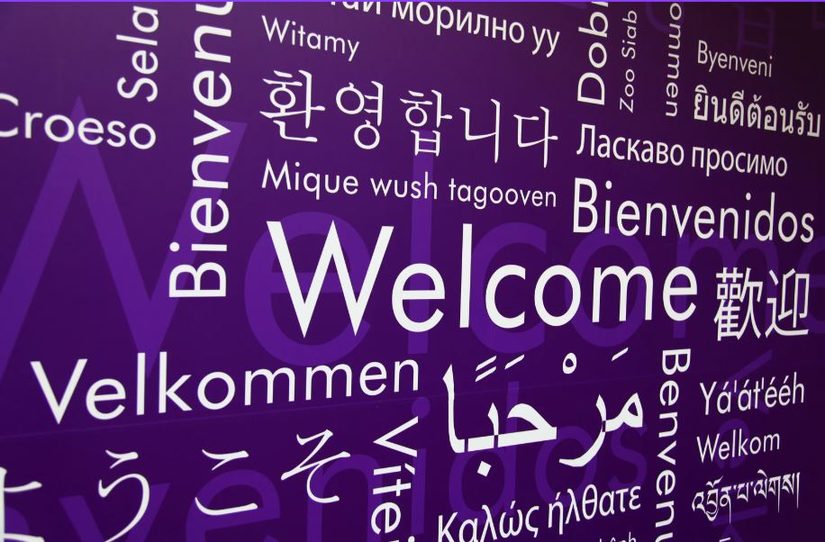 Willkommen auf verschiedenen Sprachen