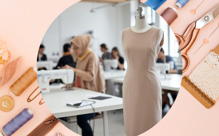 Blick in einen Nähraum