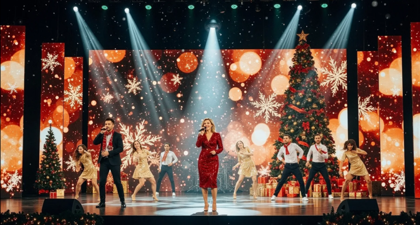 Sänger auf der Bühne