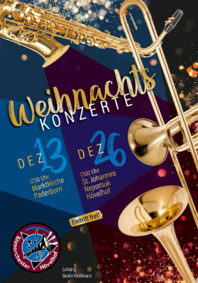 Plakat zum Weihnachtskonzert