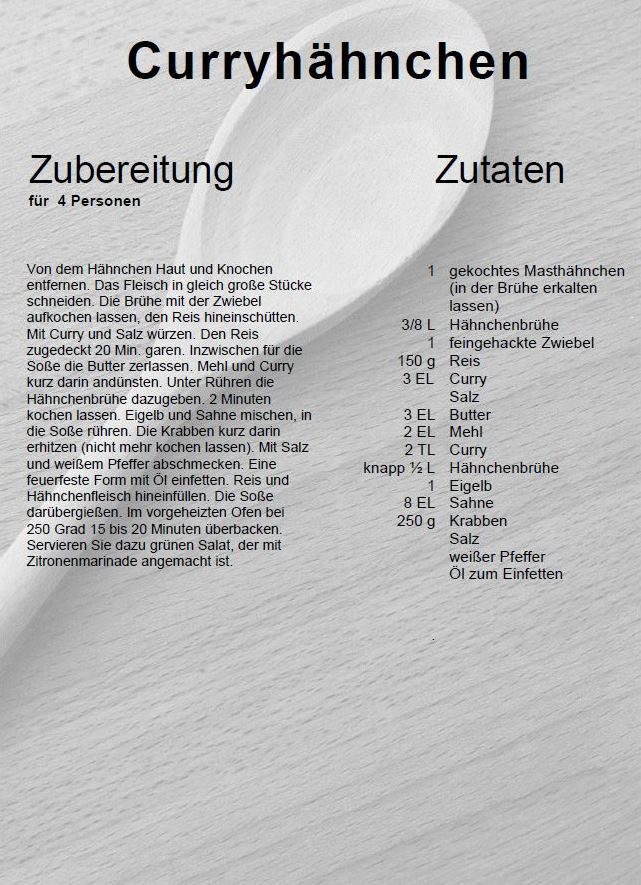 Curryhähnchen