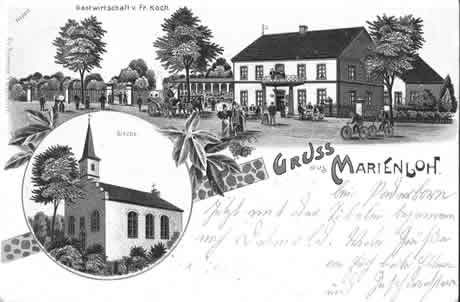 Ansichtskarte von Marienloh aus dem Jahr 1900
