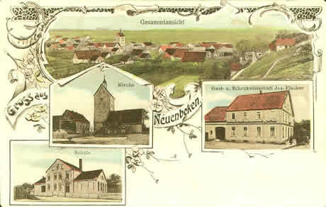 Ansichtskarte von Neuenbeken aus dem Jahr 1904