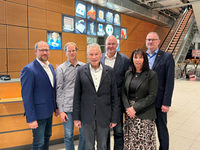 Vorstand des Verkehrsvereins Paderborn (v. l.: Ralf Pahlsmeier, Heiko Appelbaum, Dietrich Honervogt, Uwe Seibel, Anja Veith, Christian Stork)