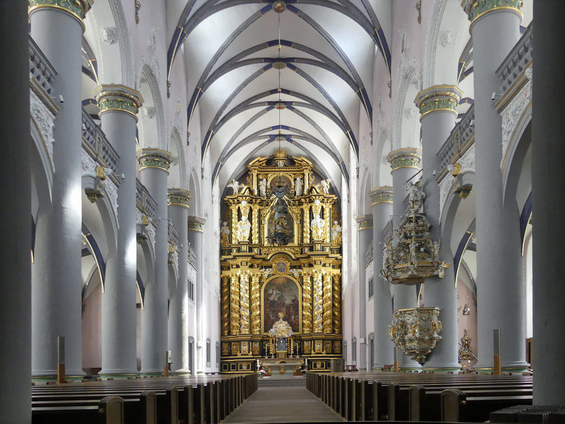Rekonstruierter Barockaltar in der Marktkirche