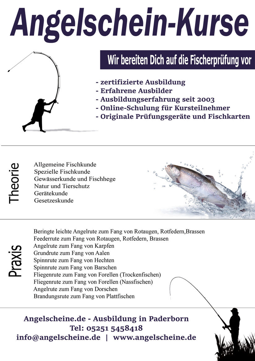 *** Angelschein *** Vorbereitungskurs auf die Fischerprüfung NRW