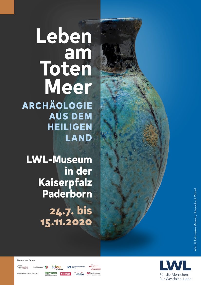 Plakat zur Sonderausstellung "Leben am Toten Meer - Archäologie aus dem Heiligen Land"