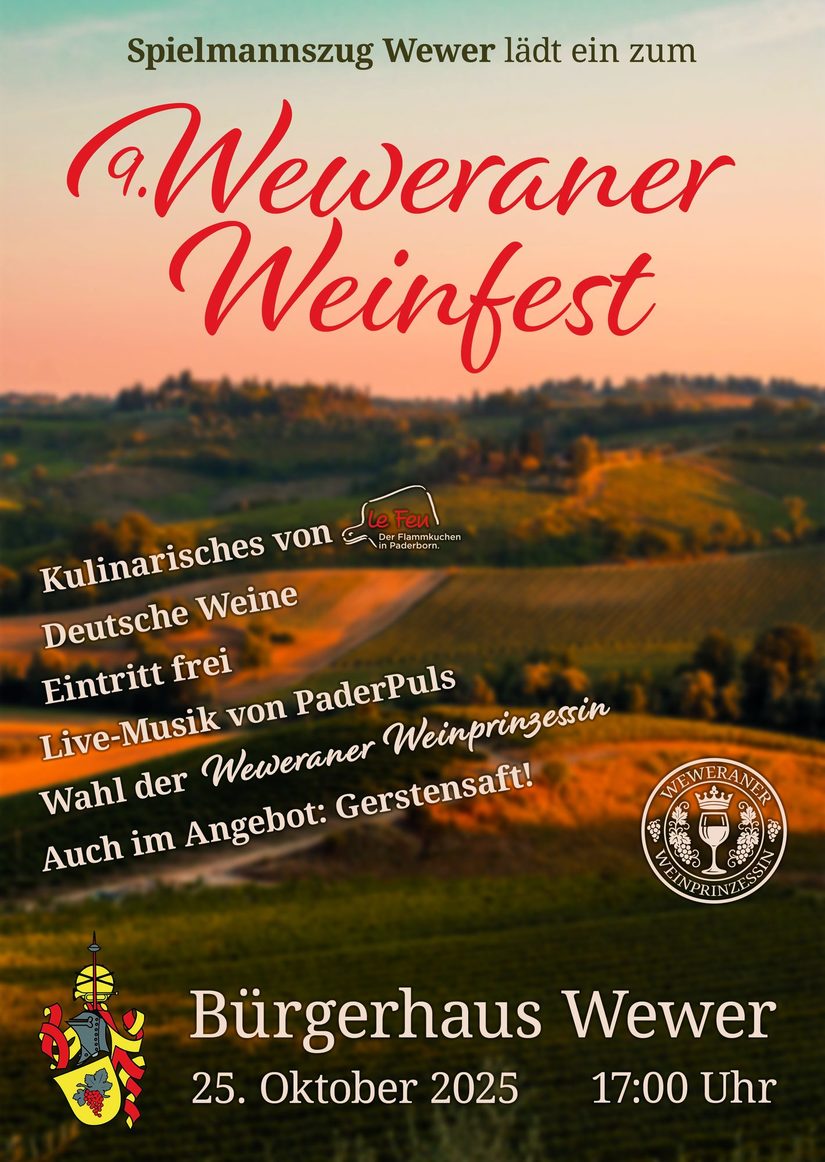 Plakat Weweraner Weinfest