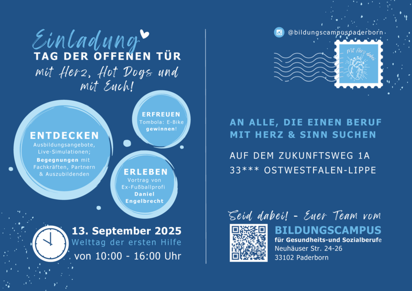 Einladung zum Tag der offenen Tür