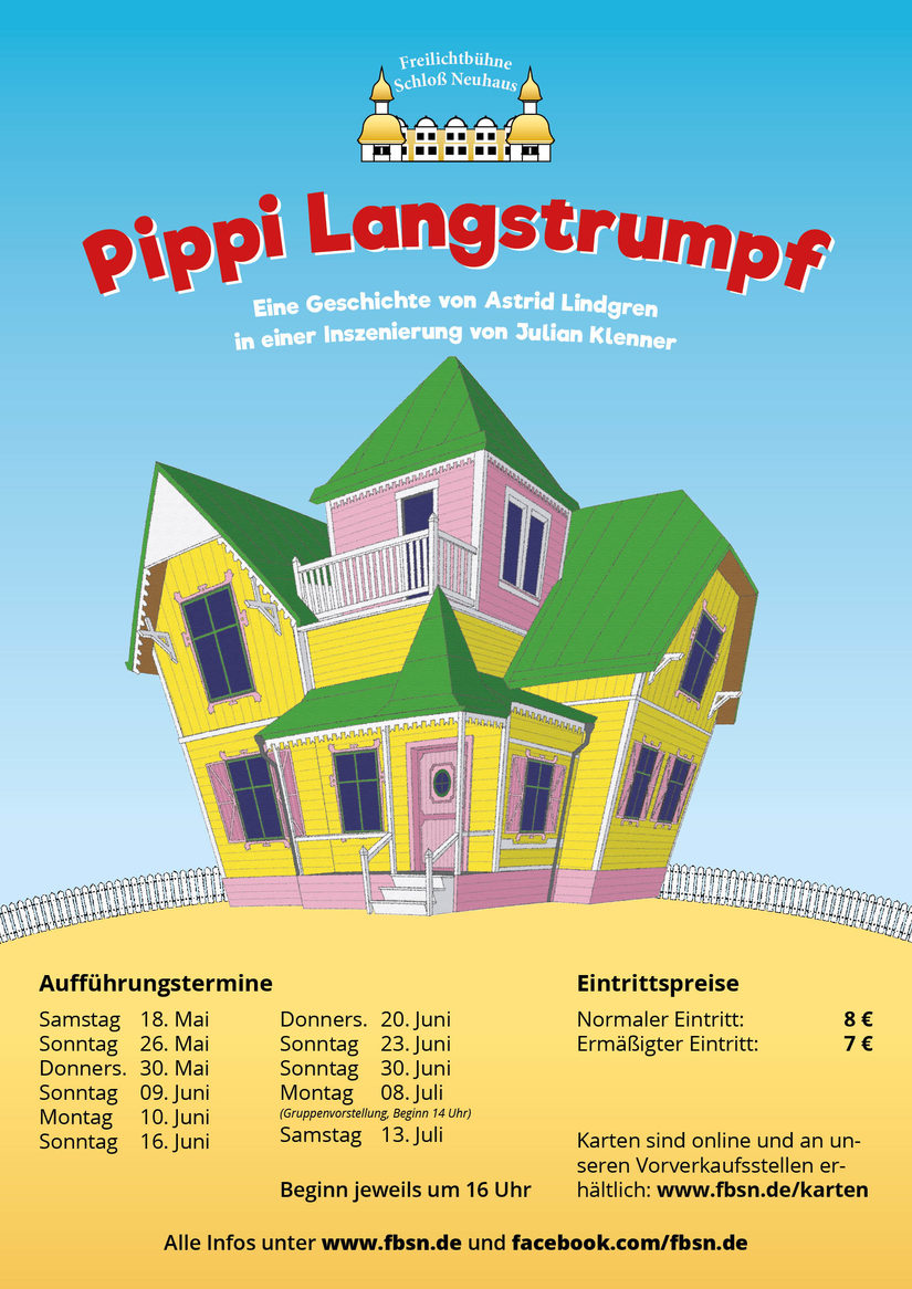 Plakat zu unserer Veranstaltungsreihe „Pippi Langstrumpf“