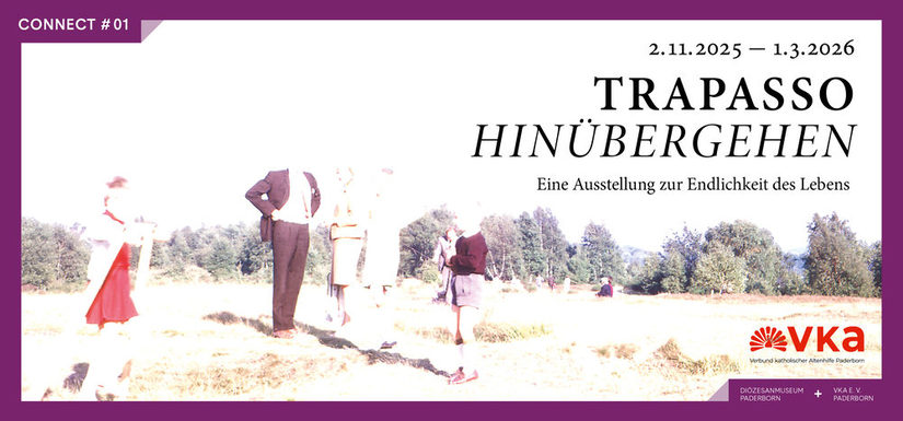 Ausstellungsgrafik von TRAPASSO – HINÜBERGEHEN