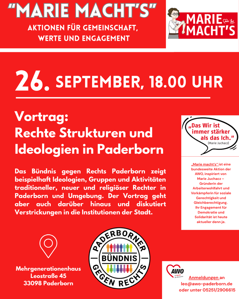 Vortrag "Rechte Strukturen und Ideologien in Paderborn"