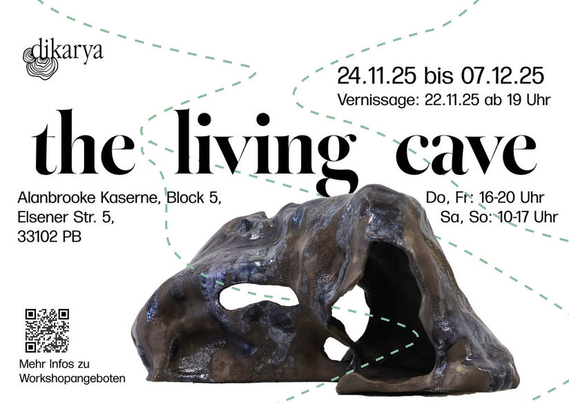 the living cave - Veranstaltungsplakat