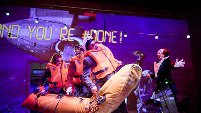 Szene aus "Der Schiffbruch der Fregatte Medusa" am Theater Paderborn