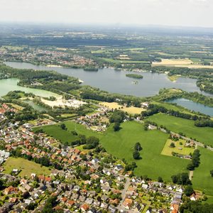 Luftbild vom Lippesee und Nesthauser See
